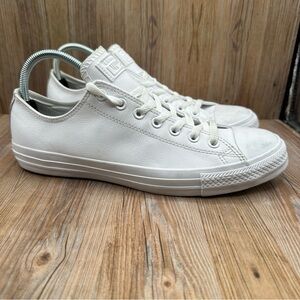 Converse Chuck Taylor All Star Ox Leather Mono Trainer White Unisex Sneaker